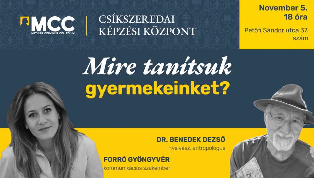 mire tanitsuk gyermekeinket benedek dezső Csíkszereda_cover.png